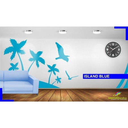 isola blue - Adesivi murali - stickers