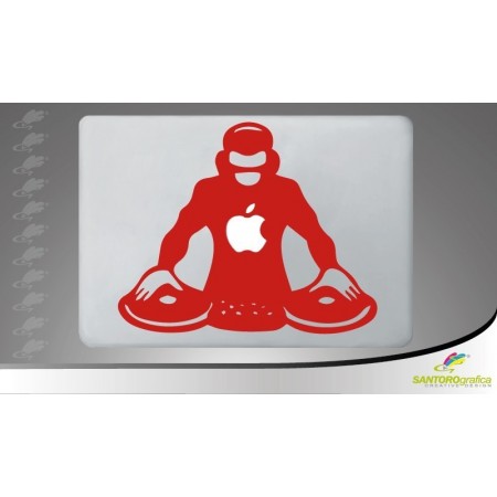 dj live set - adesivo per macbook