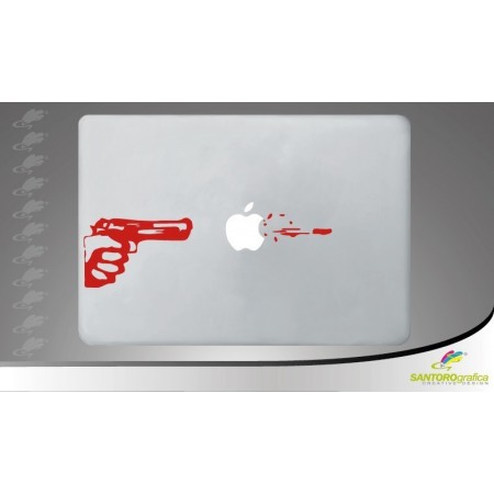 gun - adesivo per macbook