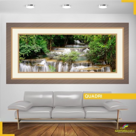 quadro - CASCATA NELLA FORESTA - Adesivi murali