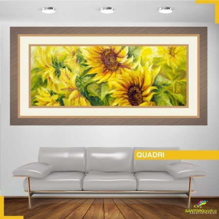 quadro - GIRASOLI - Adesivo murale