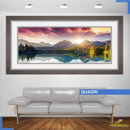 quadro - LAGO DI MONTAGNA - Adesivi murali