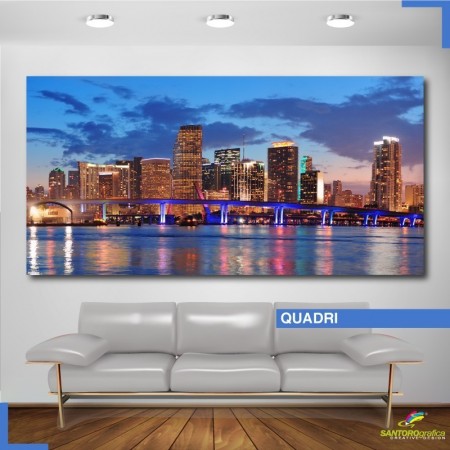 Quadro - Skyline di Miami City