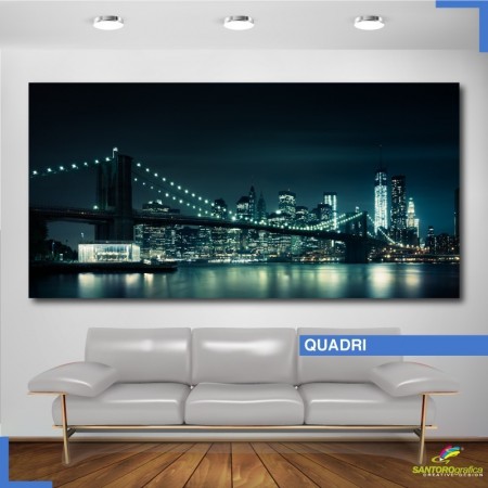 Quadro - Skyline di New York di notte