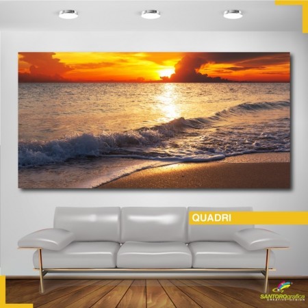 Quadro - Tramonto da spiaggia