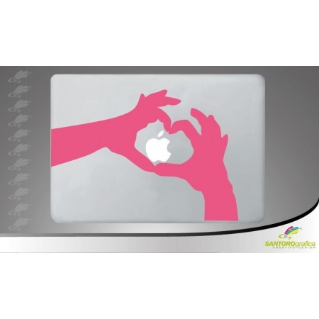 love circle - adesivo per macbook