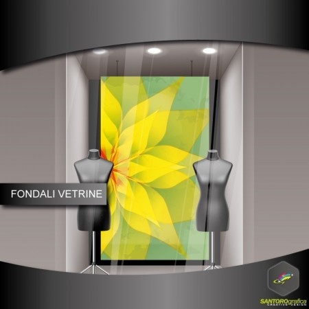 fondale vetrine - fiore giallo