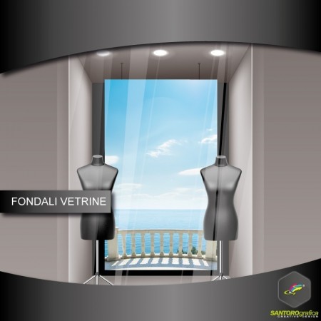 fondale vetrine - balcone che affaccia sul mare