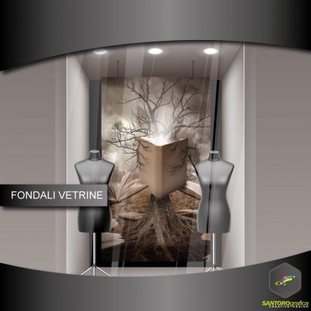 Fondale vetrine - Albero che legge