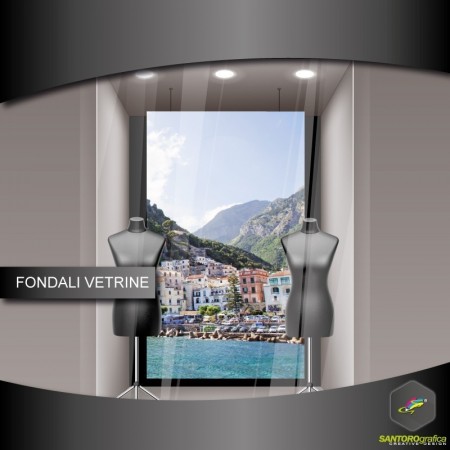 Fondale vetrine - Amalfi vista dal mare