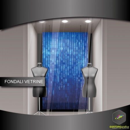 Fondale vetrine - Matrix Blu