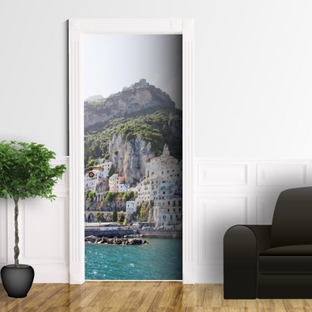 Porto di Amalfi - Adesivo per porta