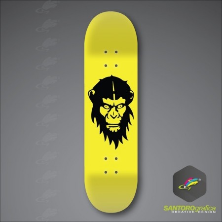 Monkey - Adesivo per skateboard