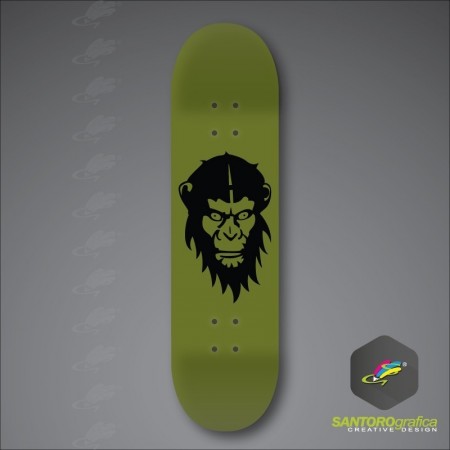 Monkey - Adesivo per skateboard