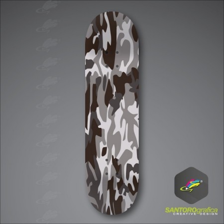 Mimetico grigio - Adesivo per skateboard