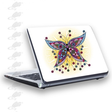 adesivo per notebook - farfalla