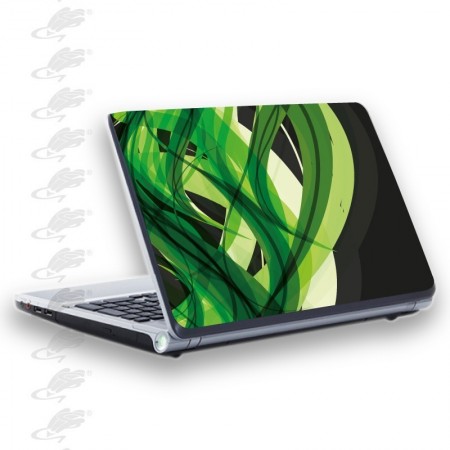 adesivo per notebook - fantasy verde nero