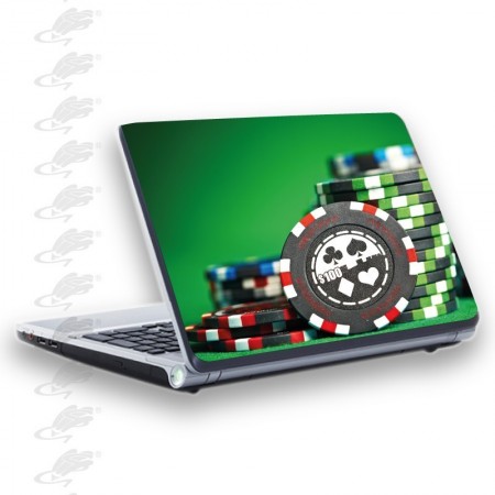 adesivo per notebook - fiches poker