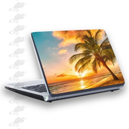 adesivo per notebook - tramonto da spiaggia