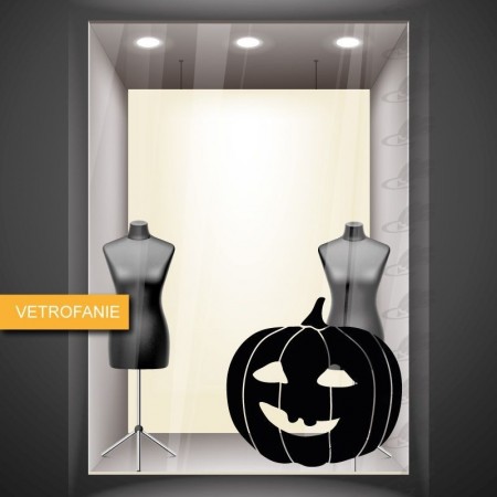 vetrofania halloween - zucca