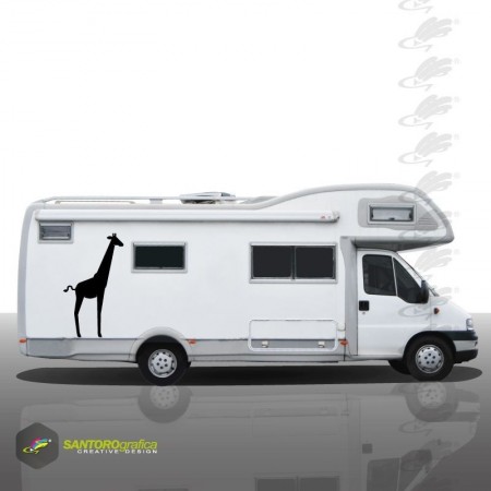 giraffa - adesivo per camper