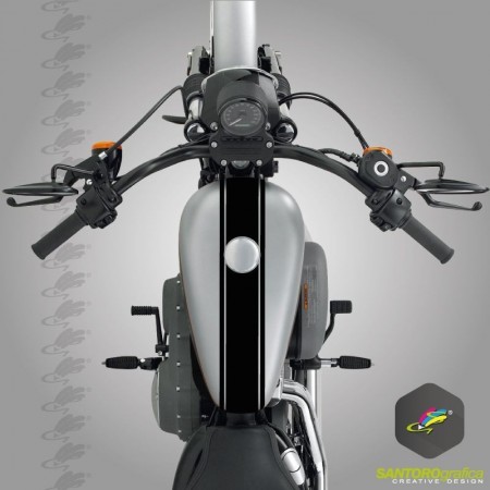 strisce 7-50-7 mm adesivo per moto