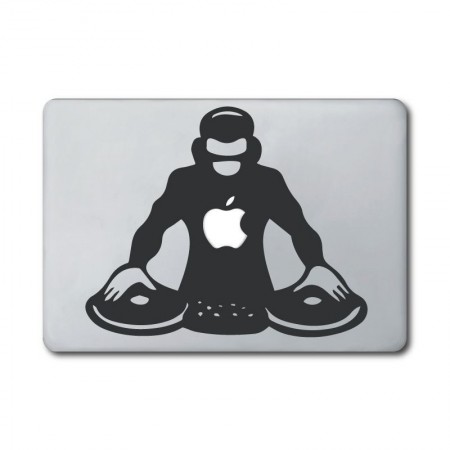 dj live set - adesivo per macbook